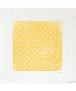 Linoldruck Karte Orange