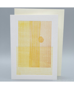 Letterpresskarte Sonnenaufgang