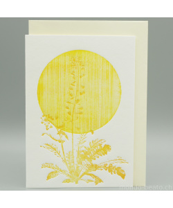 Letterpress Karte Hirtentäschel