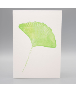 Letterpress Card Ginkgo