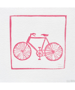 QuadroLino Karte Fahrrad rot QuadroLino Karte Fahrrad rot