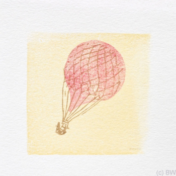 Quadratische Karte Ballon