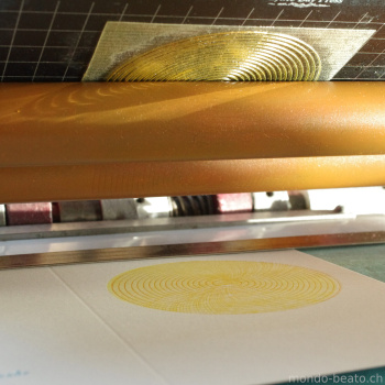 Letterpresskarte GoldenSun