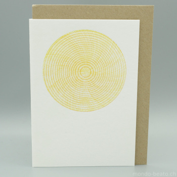 Letterpresskarte GoldenSun