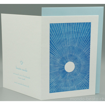 Letterpress Karte Luce