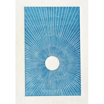 Letterpress Karte Luce