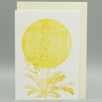 Letterpress Karte Hirtentäschel