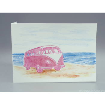 VW-Bus am Meer