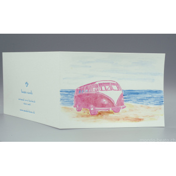 VW-Bus am Meer