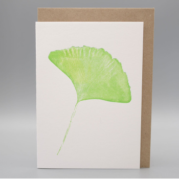 Letterpresscard Ginkgo